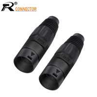 10pcs/lot RJ45 Adapter Male Plug Aviation Contacts Network Waterproof Connector Panel Mount 8p8c Ethernet Network Terminal Black Cables