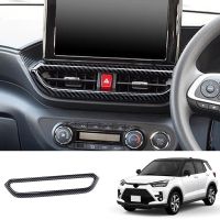 ▨♠◘ Car Dashboard Air Conditioning Trim Frame Air Conditioning Cover for Toyota Raize A200A A210A 2020-2021 Carbon Fiber