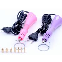 【CW】 EU/US plug purple/pink Fast Heated! Iron-on Hot Rhinestone Applicator Wand Heat-fix Garment Shoes stick drill tool