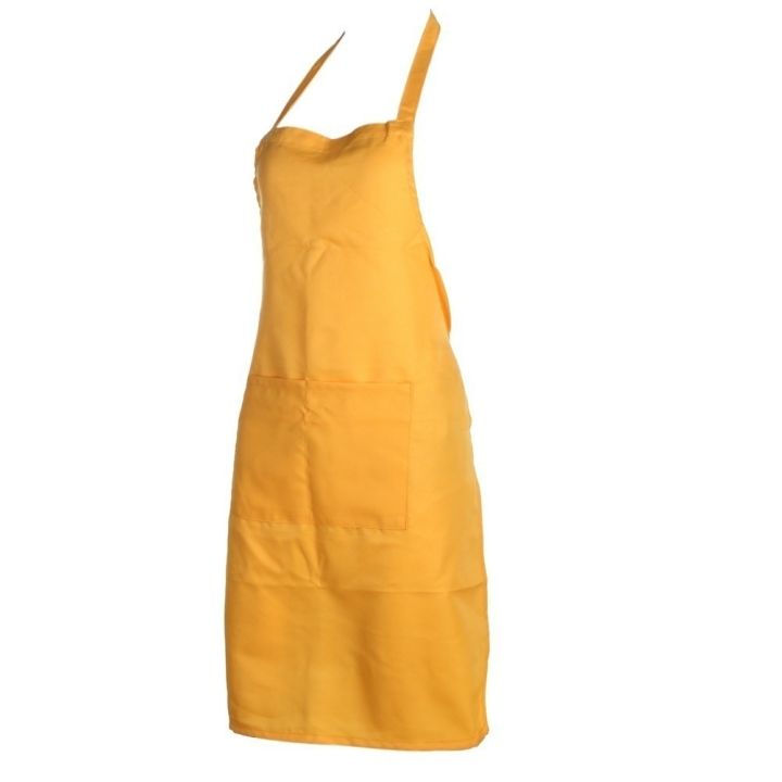 apron-with-pockets-thicken-cotton-polyester-blend-cooking-kitchen-restaurant-aprons