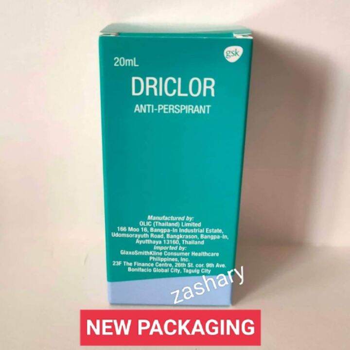 Driclor Topical Antiperspirant Solution 20ml Lazada PH