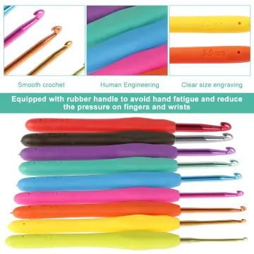 66PCS CROCHET KITS for Beginners Colorful Crochet Hook Set with