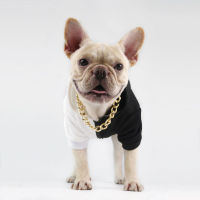 Hot Small Dog Snack Chain Teddy French Bulldog Necklace Silverygolden Accessories Dogs Collar Dog Supplies