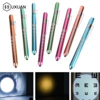 【YD】 1PCS Reusable Penlight Flashlight With Pupil Gauge Clip Torch Lamp Nurses Doctors Reading