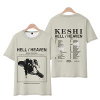 【HOT】เสื้อยืด Keshi The Hell/Heaven Tour Merch 2022 Crewneck Short Sleeve Tee Women Mens Tshirt เสื้อยืดคุณภาพดี