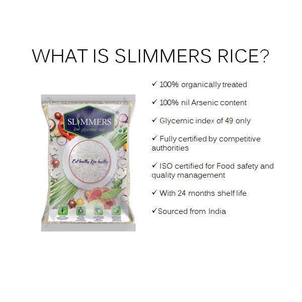 SLIMMERS RICE low glycemic rice healthier white riceno sugarhigh in