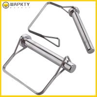 WAPKTY 2Pcs 1/2 "x 3.54" หมุดล็อคเพลา เหล็กไร้สนิม 12.6X90มม. หมุดหัวเข็มขัดแบบสปริง ปล่อยอย่างรวดเร็ว ใหญ่มากๆ ความปลอดภัย Coupler PIN รถพ่วงฟาร์ม