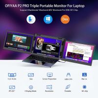 [Lightnice] OFIYAA P2 PRO 13.3นิ้ว Triple Portable Monitor สำหรับแล็ปท็อปหน้าจอ Extender FHD 1080IPS Type-C/pd/tf Plug And Play Dual Monitor แล็ปท็อปสำหรับสวิตช์/PS5เข้ากันได้กับ13.3 -16.5 ชิป Mac M1/โน้ตบุ๊ก