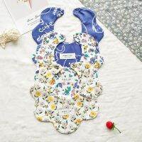 【DT】hot！ Infant Newborn Baby Bib Cotton Double-side Printted Burp Cloths Boys And Drooling Wear