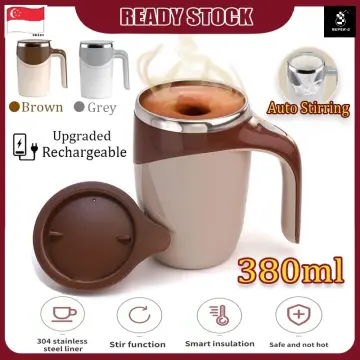 350ml Automatic Self Stirring Mug Coffee Milk Juice Mixing Cup Electric  Stainless Steel Lazy Rotating Mug Magnetic Stirring Cup Kitchen Gadgets