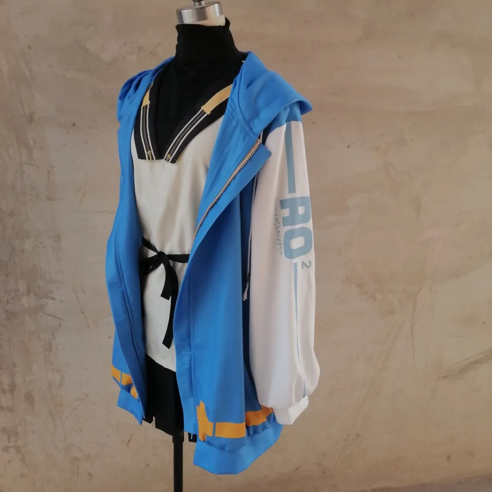 Guilty Gear Strive Bridget Cosplay Costume Hoodie Jacket Skirt Party Outfit  Full