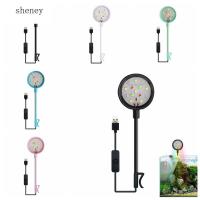 SHENEY โคมไฟตู้ปลา LED,โคมไฟสีเสียบ USB อุปกรณ์พิพิธภัณฑ์สัตว์น้ำแสงพืชสำหรับตู้ปลาโคมไฟตู้ปลาขนาดเล็กอ่างปลา