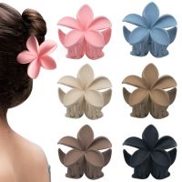 23 New 6 Pack Flower Claw Clips For Women And Girls, Medium Hair Claw Clips For Thick And Thin Hair， Strong Hold Cute Matte Flower Hair