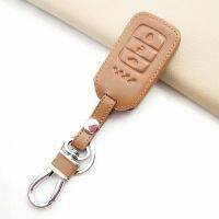 ™▤☇ For Honda Accord 9 Crider City 2016 HRV CRV Vezel Inspire Odyssey Civic Fit Jade Soft Texture Leather Remote Car Key Case Cover