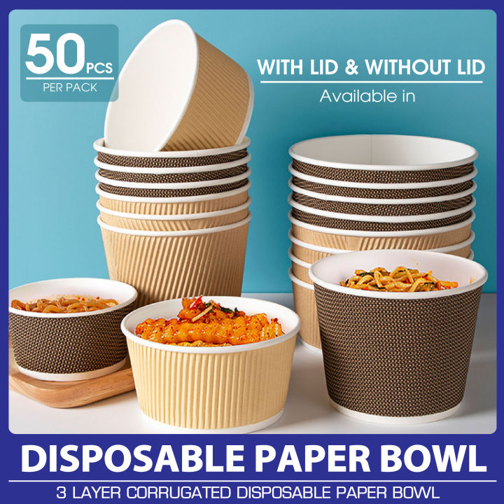 Disposable Christmas Salad Paper Bowls With Lids - Buy Disposable