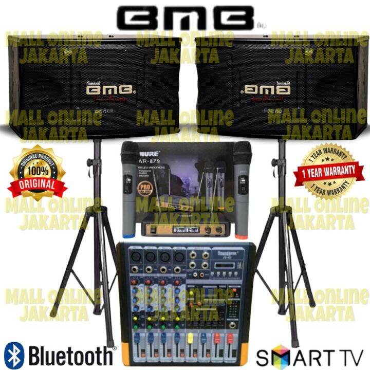 Paket karaoke set bmb 10 inch power mixer 6 channel sound system Lazada Indonesia