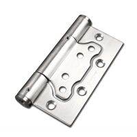 2pcs 4 inches Mother-in-law Spring Hinge Free Slotted Mute Automatic Closing 90 Degree Positioning Stainless Steel Hinge