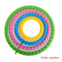 4Pcs Round Knitting Loom Set Plastic Scraf Hat Bags Maker Craft Knit Loom Tools Kit Random Color