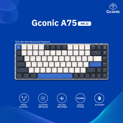 Gconic A75 MK II Ultra Slim Mechanical Keyboard