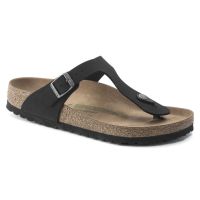 Birkenstocks Gizeh Vegan Womens Regular Width Sandals in Black - 1020380