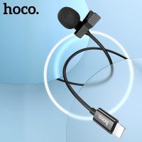 HOCO Mini Lapel Microphone Clip Tie Collar for Mobile Phone Speaking for iPhone 13 Samsung Huawei Audio Video Lapel Microphone