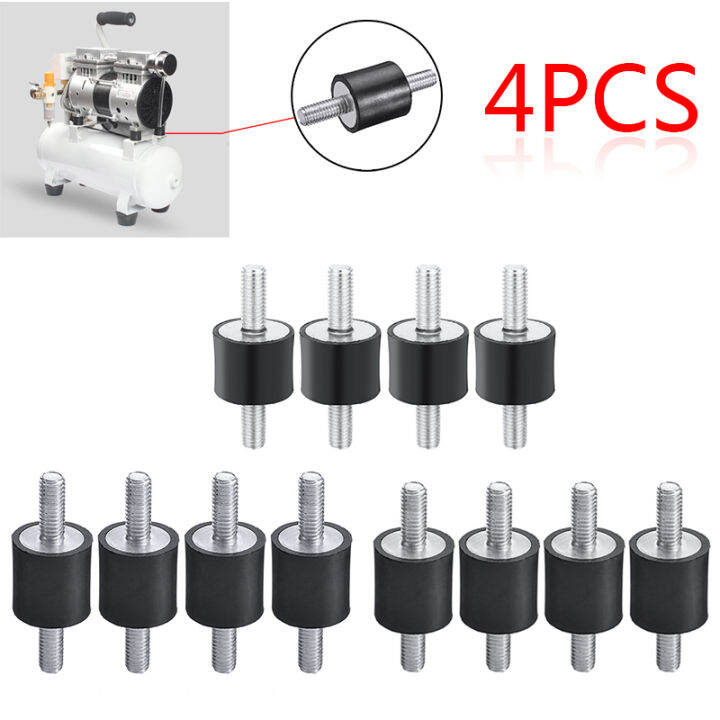 pexels-4pcs-m5-m6-m8ยางป้องกันการสั่นสะเทือน-mounts-shock-damper-สำหรับเครื่องอัดอากาศปั๊ม