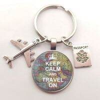 Vintage World Travel City Keychaines นครนิวยอร์กฟลอเรนซ์ฟินแลนด์ลอสแอนเจลิสแอฟริกาแผนที่บ้านเกิดของสหราชอาณาจักรแผนที่พวงกุญแจวงเดอะบีทเทิลส์ YSK396พวงกุญแจ