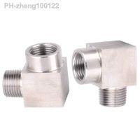 2PCS 1/8 quot; BSP Female To Male Thread Elbow 90 Deg 304 Stainless Steel Pipe Fitting Adapter Connector Operating pressure 2.5 Mpa