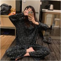 Wonem Pajamas Women Cotton Plussize baju tidur perempuan long sleeve pyjamas