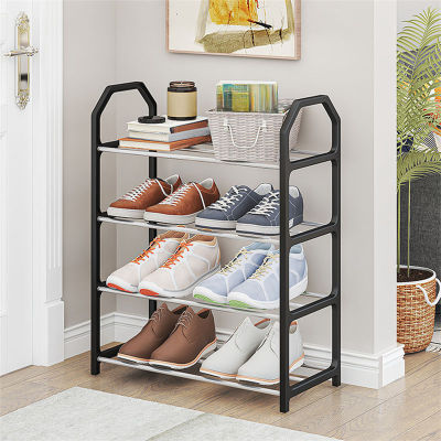 4 Tiers 4 Tiers Shoe Rack Practical Shoe Cabinet for Home Dorm Room Balcony Multifunctional Removable Assembly Storage Shelf Hanger Rack