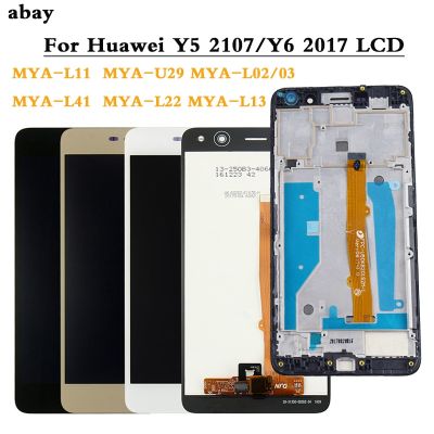 หน้าจอ Lcd สำหรับ Huawei Nova Young 4G Lte / Y6 / Y5 Mya-l11 L41 U29 Mya L22 L41ที่เปลี่ยนกรอบกรอบหน้าจอจอแสดงผล Lcd แบบสัมผัสหน้าจอ