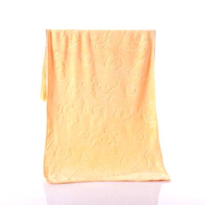❏▽ Microfiber Towels Embossed Thick Soft Absorbent Ultrafine Fiber Towel Beach Bath Towel DEC889