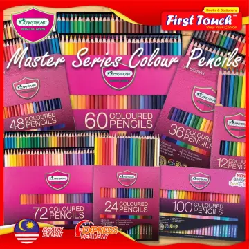 Box Set Masterart 124 Coloured Pencils Colors Coloring Drawing Art Painting  Long