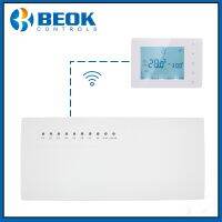 【YF】 CCT-10-X 8-Sub-chamber Wireless Hub Controller and BOT-X306 Gas Boiler Thermostat for Water Floor Heating