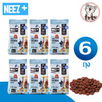 อาหารแมว  NEEZ+ ปลาทูน่าและแซลมอน   4 เดือนขึ้นไป  1 KG  6 ถุงฟอยด์