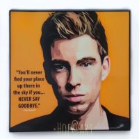 Hardwell ฮาร์ดเวล DJ producer ดีเจ EDM เพลง รูปภาพ​ติด​ผนัง​ pop art พร้อมกรอบและที่แขวน กรอบรูป Music ดนตรี ของขวัญ​ แต่งบ้าน ของสะสม