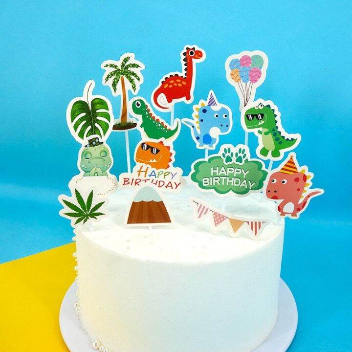 dinosaur topper happy birthday topper cake topper dino theme topper ...