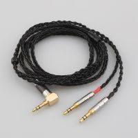 Angled plug 8 Core Headphone Earphone Cable For Denon AH-D600 D7100 Hifiman Sundara Ananda HE1000se HE6se he400i he400se Arya