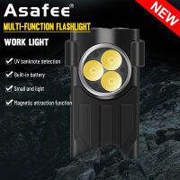 Asafee1100LM V7 3 * LED outdoor camping flashlight work light portable small flashlight multiple light source gear built-in battery Type-C charging IPX5 waterproof