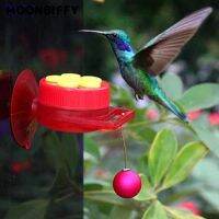 Mini Handheld Hummingbird Food Dispenser Plastics Red Bird Feeder Gardening Flying Animal Drinker with Suction Cup Feeding Set