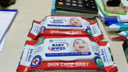 combo 10 Gói khăn giấy ướt baby wipes 80gr loại vải trơn