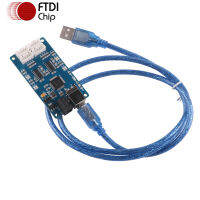 FTDI FT4232H ความเร็วสูง USB ถึง4ช่อง2.54มม. Terminal RS232 Serial Adapter Converter การเขียนโปรแกรมการสื่อสารอัพเกรด Cable