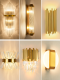 Style Combinations Of Modern Light Luxury Crystal Gold Wall Lamps In Bedrooms, Beds, Living Rooms, Decorative LED Lights