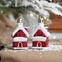 EHRHDC เครื่องประดับ เทศกาล น่ารัก ตุ๊กตา ซานต้า ถุงมือ กล่องของขวัญ จี้คริสต์มาส การตกแต่งบ้าน อ้อยคริสต์มาส ของตกแต่งวันคริสต์มาส ลูกบอลคริสต์มาส มนุษย์หิมะ