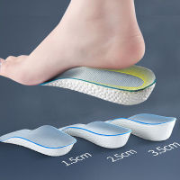 Height Increase 2.5CM 3.5CM Insoles for Men Women Shoes Flat Feet Arch Support Orthopedic Insoles  Heel Lift Memory Foam Shoe Pads    2.5 ซม.ความสูง 3.5 ซม.เพิ่มขึ้น Insoles สำหรับผู้ชายรองเท้าผู้หญิง