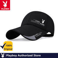 PLAYBOY หมวกแฟชั่นผู้ชายหมวกกีฬากลางแจ้ง Sunshade ผู้ชายฉบับภาษาเกาหลีของ Wild Casual หมวกแก๊ปกันแดดเล่นเบสบอล