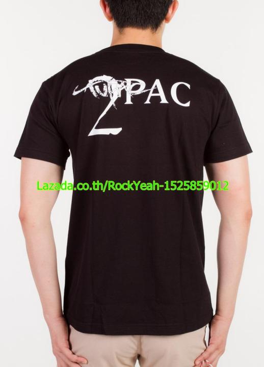 เสื้อวง-2-pac-tupac-เสื้อยืด-วงดนตรี-ทูพัค-ชาเคอร์-ไซส์ยุโรป-rcm1268