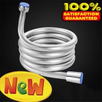 S109 Bathroom 1.5m 2m Shower Hose Flexible Silver PVC Shower Explosion-proof Home Bathroom Pipe Fittings Hose