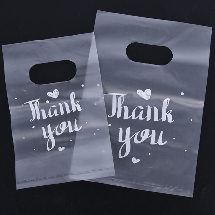 baoda-100pcs-mini-thank-you-ถุงของขวัญพลาสติก-wedding-candy-bags-shopping-carrier-bags