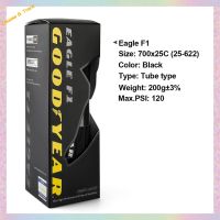 Goodyear ยางล้อรถจักรยานเสือหมอบของ Eagle F1ซุปเปอร์สปอร์ต700c ยางจักรยานเสือหมอบ25c 28c หัวเข่าสีดำขอบถนนจักรยานแข่ง